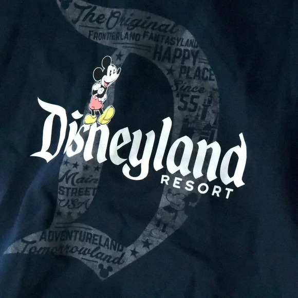 Disneyland Resort Mickey Mouse Hoodie Sweatshirt Navy 2XL - Picture 6 of 6